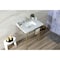 Kingston Brass 30 Carrara Marble Console Sink with Brass Legs, Marble WhiteBrushed Brass LMS3022M8SQ7 - alternate 3